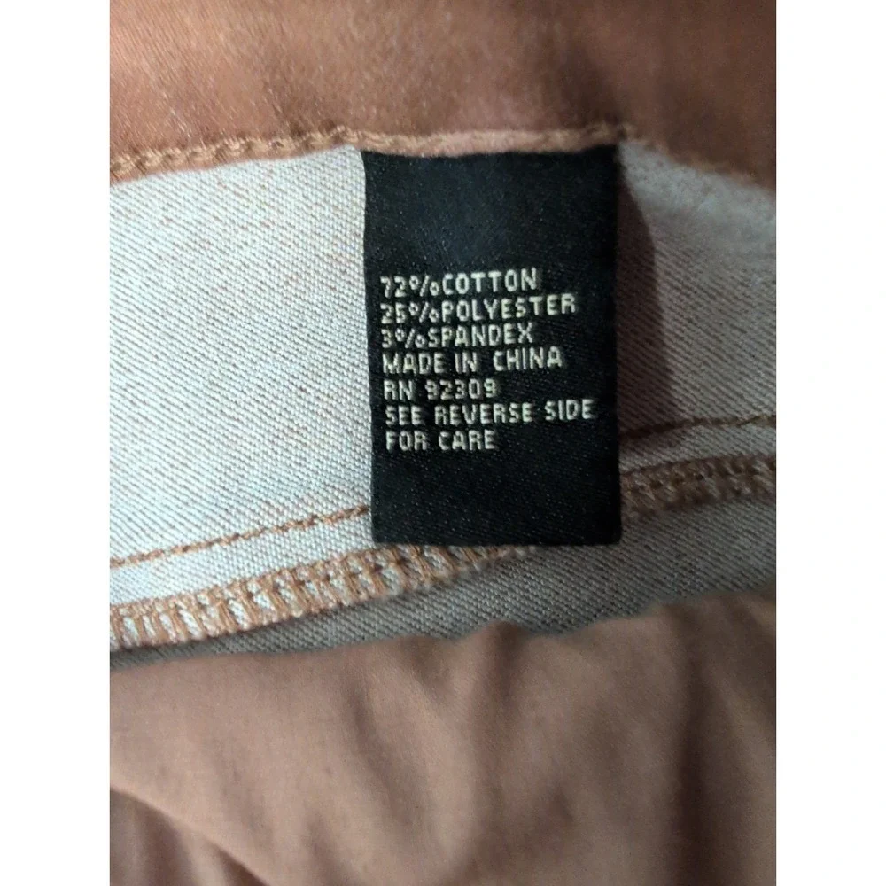 DG2 by Diane Gilman Rust Brown Pants Stretch Boot-Cut Women's Jeans Size 12T NWT